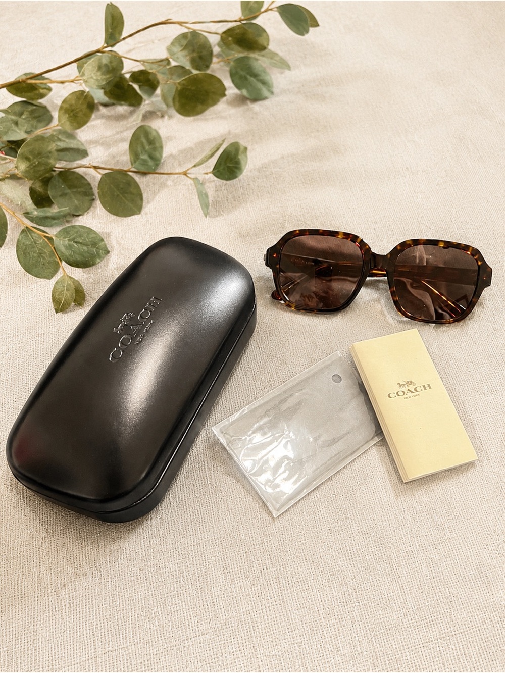 Coach Tortoiseshell Sunglasses with Brown Lenses